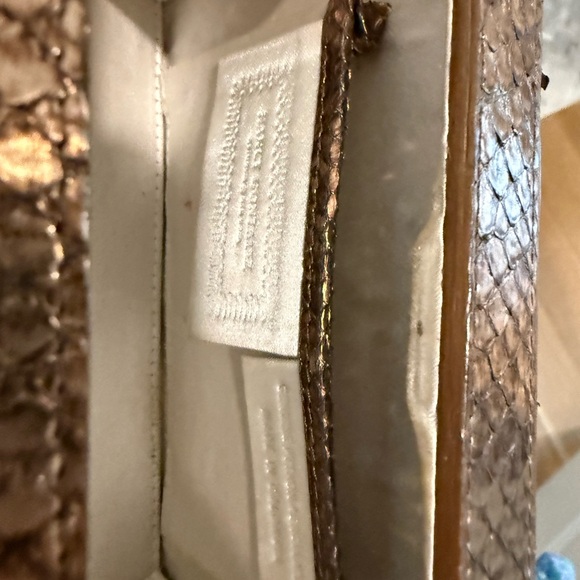 Nancy Gonzalez Gold Python Clutch - Picture 3 of 5